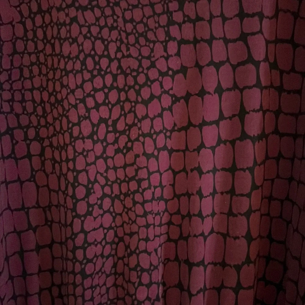 Purple Python Ruched Dress - Picture 3 of 3